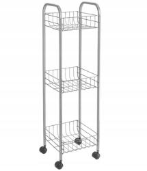 Metaltex Márkás Mobil Konyhai Kocsi Szekrény Gurulós Könyvespolc Fürdőszoba Svájci (1019018)