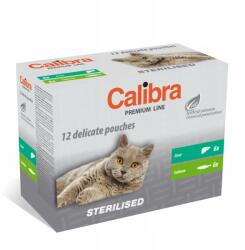 Calibra Sterilised tasak macskáknak sterilizált Máj És Lazac 12x100g