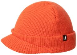 Kangol Kangol, Caciula elastica cu logo brodat, Portocaliu mandarina
