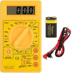  Multiméter Feszültség Árammérő Digitális LCD Teszter Kézi Univerzális (MULTIMETR 50-001)