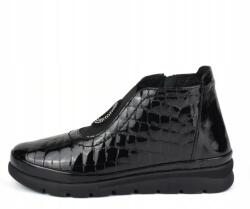 VENEZIA Női bakancs Venezia L007CRBLOBB034BL lakkozott hüllőbőr méret40 (L007CRBLOBB034BL)