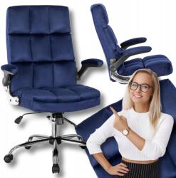  Irodai szék Íróasztali szék Forgatható velúr sötétkék London (FOT_OBR_LONDON_VEL_GRANATOWY)