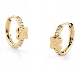 Guess Acél Arany Fülbevaló Guess Wild Flower Virág Kristályok JUBE05508JWYGT/U (JUBE05508JWYGT/U)
