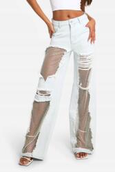 Boohoo Kék Farmer Nadrág Hálós LIX B18__M