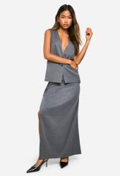 Boohoo Szürke Maxi Szoknya M9W B18__M