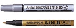 Artline Marker cu vopsea corp metalic, ARTLINE argintiu / auriu (EK-990XF-SV)
