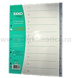 Exxo Separator index plastic gri numeric 1-10, Exxo (EXXO-SP 1-10)