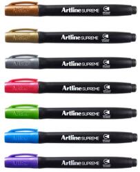Artline Marker permanent Artline Supreme Metallic, varf rotund 1mm (EPF-790-MPK)