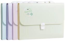 Deli Servieta plastic A4 cu 7 compartimente Deli Macarons (DLEF612)