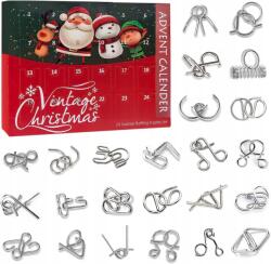  Ł1 Adventi Naptár Fém Puzzle 24 Db-os Puzzle Gyerekeknek Felnőtteknek (Zestaw do odblokowania 24szt)