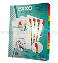 Exxo Separator index carton alb numeric 1-10, Exxo (TM110)