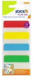 Hopax Film index autoadeziv cu margine color 38 x 51 mm, 4 x 20 file/set, - culori fluorescente (HO-21608)