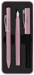 Faber-Castell Set cadou stilou+pix Faber-Castell Grip 2010 Roz Indonezia (FC201528)
