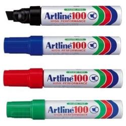 Artline Marker permanent Artline 100, varf tesit 7, 5 - 12 mm, corp metalic (EK-100-BK)