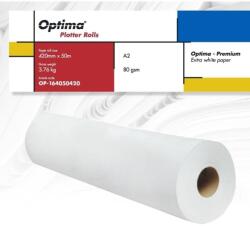 Optima Rola hartie plotter premium A2 420mm x 50m, 80g/mp, Optima (OP-164050420)