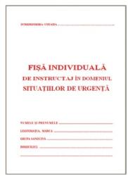  Fisa instruire in domeniul situatiilor de urgenta, A5, coperti carton (TIP136)