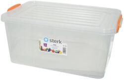  Cutie depozitare plastic, cu capac si manere, 25 L (CD025000)
