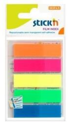 Hopax Stick index plastic transparent 45 x 12 mm, 5 x 25 buc/set (HO-21050)