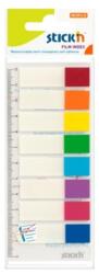 Hopax Stick index plastic color 45 x 12 mm, 8 x 15 buc/set, - 8 culori neon (HO-21467)