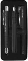 Faber-Castell Set cadou stilou+pix Faber-Castell Poly Ball, negru (FC241050)