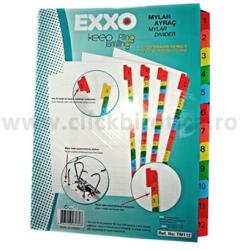 Exxo Separator index carton alb numeric 1-12, Exxo (TM112)