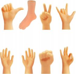 CE Ujjbábok gumi testrészek kéz láb játék szett 8db-os