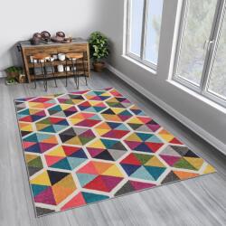 Homefesto Covor Living - Hol Curcubeu, Lavabil, Antiderapant, Multicolor, 80x150 cm (625HFT4468) Covor