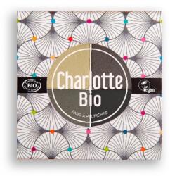 Charlotte Bio Fard bio pentru pleoape paleta in 4 culori cu Acid Hialuronic si Castravete Smokey, 5.6g, Charlotte Bio