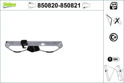 VALEO Mecanism actionare geam VALEO 850820 (850820) - centralcar