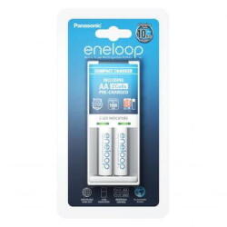 Eneloop Incarcator Baterii Reincarcabile, Include 2x AA LR6 1900mAh, BASIC cu Incarcare Individuala in 10h, Eneloop K-KJ50MCC20E (A0112925) Incarcator baterii