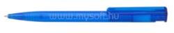 ICO Golyóstoll nyomógombos 0, 8mm, műanyag transparens kék test, Star, írásszín kék (ICO_9010084027) (ICO_9010084027)