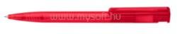 ICO Golyóstoll nyomógombos 0, 8mm, műanyag transparens piros test, Star, írásszín piros (ICO_9010084026) (ICO_9010084026)