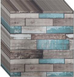 NEXTLY 100 x 3D NEXTLY öntapadós dekor panel, tapéta készlet, falra vagy mennyezetre, vízálló, állítható, erős ragasztó, könnyen felszerelhető, lefedettség 49 nm, 70x70 cm, modern design, sokszínű, 71-es kód