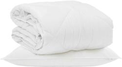 vidaXL Nyári Takarmány párnával 2 pcs Fehér Mikroszál 3376447 (3376447)