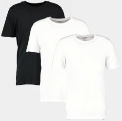 JACK & JONES Jack & Jones, Kerek nyakú organikuspamut póló szett - 3 db, Fekete, Fehér, 2XL (12191759-BLACK-XXL)