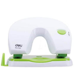 Deli Vivid irodai lyukasztó, 20 lap, fehér és zöld (GP90113)