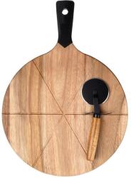 EH Excelent Houseware Pizza tálalókészlet rekeszekkel és késsel (279909)