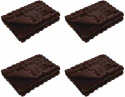 vidaXL Műnyúl szőrmés takaró Olite 4 pcs Teve 130 x 150 cm Poliészter (42021797)