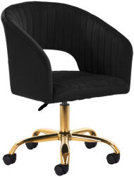  4Rico QS-OF212G forgószék bársony fekete