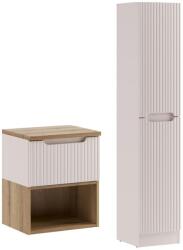 Comad Set dulap Comad Nova Cashmere NOVA CASHMERE 80-35-1D1DK, dulap Comad Nova Cashmere NOVA CASHMERE 82-50-40-1S, COAST EVOKE UN 81-50-29, NOVA OAK A 89-50 (SETNOCBOAK50CM1SLRHCLB)