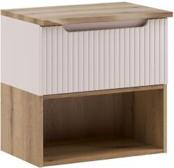 Comad Set dulap Comad Nova Cashmere NOVA CASHMERE 82-60-40-1S, blat Comad Nature Coast Evoke NATURE COAST EVOKE 89-60-40 M, COAST EVOKE UN 81-60-29 (SETNOCBOAK60CM1SLR)