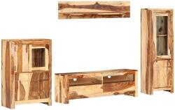 vidaXL TV Szekrény Szett fiókkal Falra szerelhető Barna faszínű (286380)