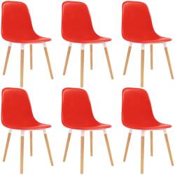 vidaXL Étkező Székek 6 pcs Piros 47 x 50, 5 x 83 cm (248252)