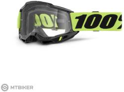  Ochelari 100% ACCURI 2, Neon Yellow/Clear Lens