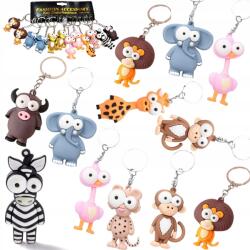  12x Gumi Kulcstartó Kézitáska Hátizsák Kulcstartó Állatok (BNT_12SZTUK_MIX)