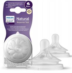 Philips Avent Natural Response Cumisüveg Cumi 2db 6m+SŰRŰ Eledel (SCY966/02)
