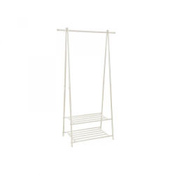 Songmics Ruhatartó állvány cipőtárolóval - 64 x 155 cm - fehér
