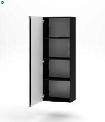 WIPMEB VIVIEN 08 Lebegő szekrény fekete/fényes fekete színben