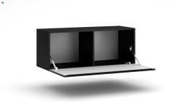 WIPMEB Falra szerelhető TV Állvány Fényes Fekete/Matt Fekete Színben. Opcionális Led Világítás. RTV Vivo LE (VI-1) 100