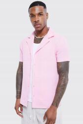 Boohoo Rózsaszín Rövid Ujjú Ing Bxu Textúra B18__L